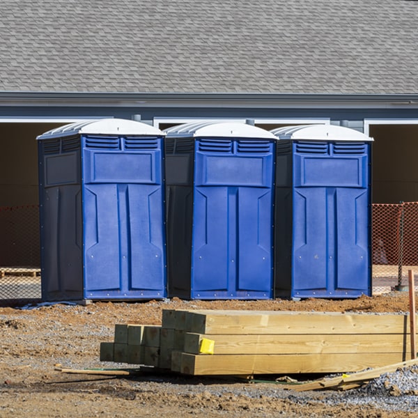 how do you ensure the portable restrooms are secure and safe from vandalism during an event in Cokeburg